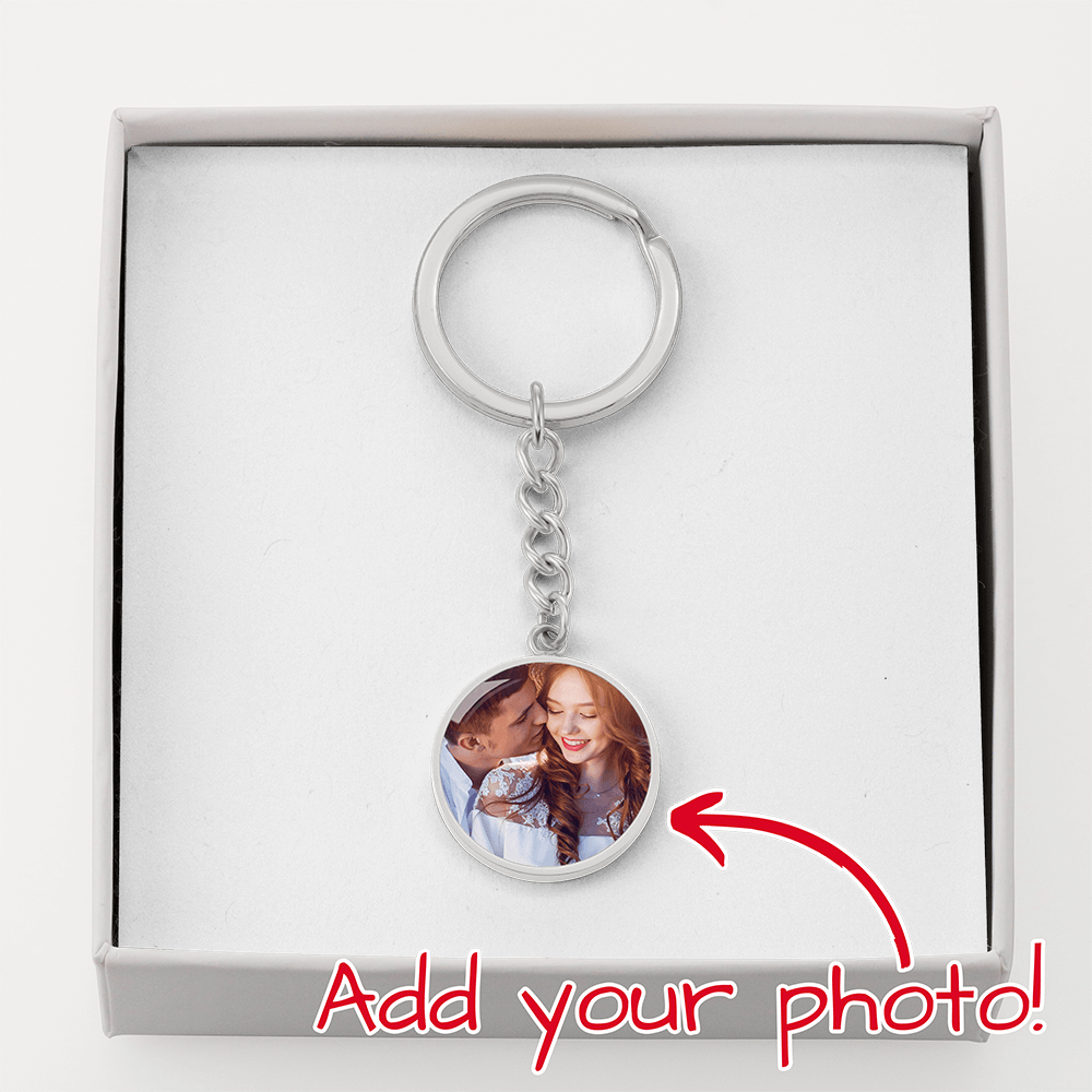 Photo Circle Keychain