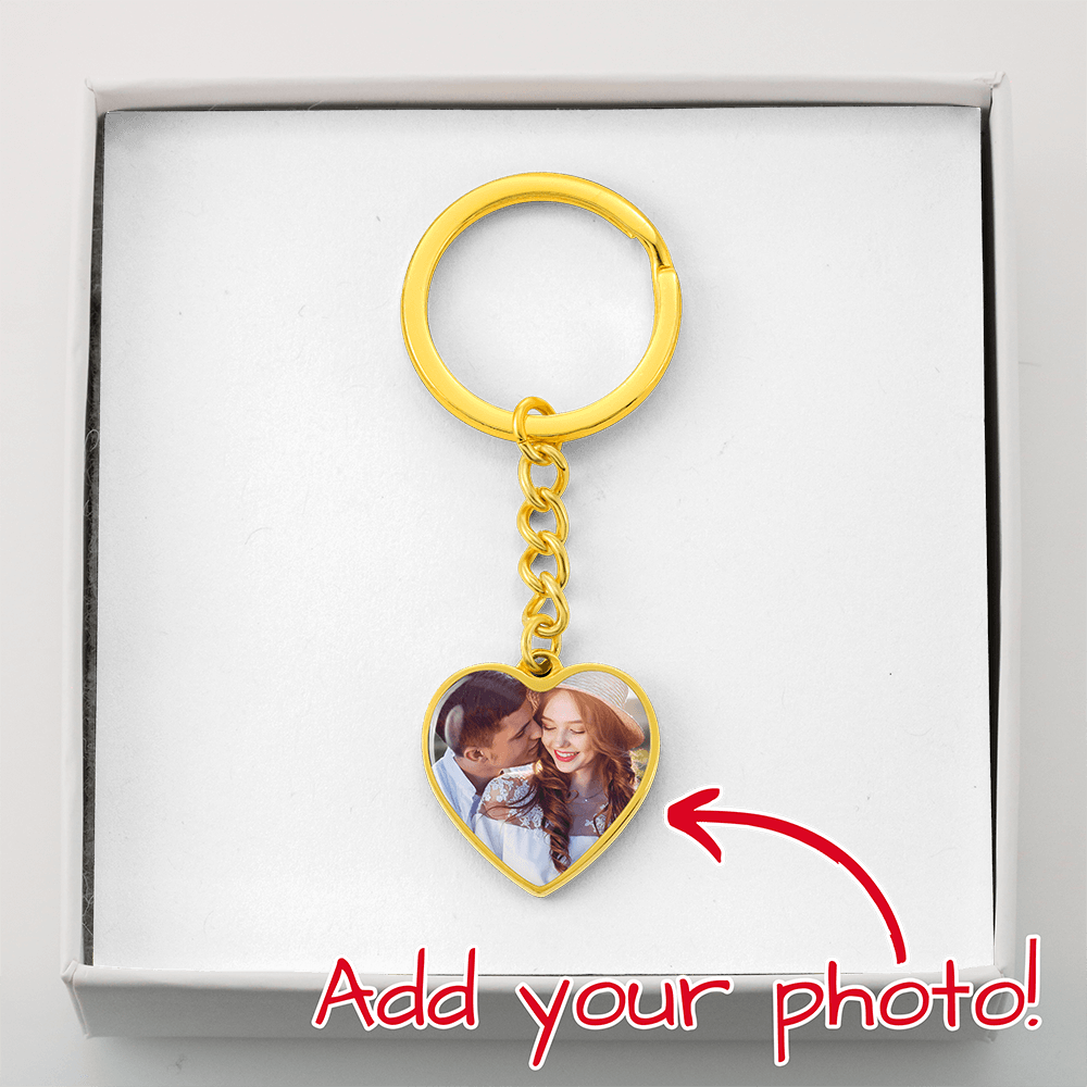 Graphic Heart Keychain