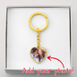 Graphic Heart Keychain