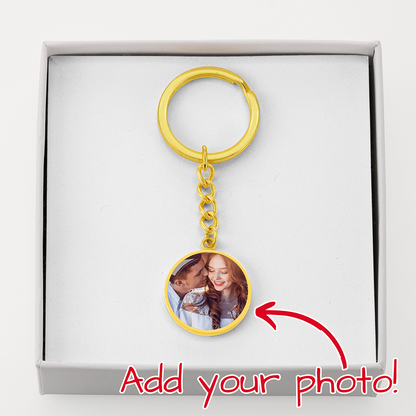 Photo Circle Keychain